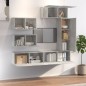vidaXL Set di Mobili Porta TV 6 pz Grigio Cemento in Legno Multistrato vidaXL Set di Mobili Porta TV 6 pz Grigio Cemento in Legno Multistrato