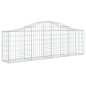 vidaXL Cesti Gabbioni ad Arco 3 pz 200x30x60/80 cm Ferro Zincato vidaXL Cesti Gabbioni ad Arco 3 pz 200x30x60/80 cm Ferro Zincato