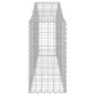 vidaXL Cesti Gabbioni ad Arco 3 pz 200x30x60/80 cm Ferro Zincato vidaXL Cesti Gabbioni ad Arco 3 pz 200x30x60/80 cm Ferro Zincato