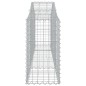 vidaXL Cesti Gabbioni ad Arco 25 pz 200x30x60/80 cm Ferro Zincato vidaXL Cesti Gabbioni ad Arco 25 pz 200x30x60/80 cm Ferro Zincato