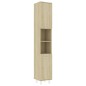 Armadio da Bagno Rovere Sonoma 30x30x179 cm in Truciolato Armadio da Bagno Rovere Sonoma 30x30x179 cm in Truciolato