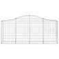 vidaXL Cesti Gabbioni ad Arco 9 pz 200x30x80/100 cm Ferro Zincato vidaXL Cesti Gabbioni ad Arco 9 pz 200x30x80/100 cm Ferro Zincato