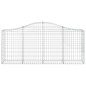 vidaXL Cesti Gabbioni ad Arco 6 pz 200x30x80/100 cm Ferro Zincato vidaXL Cesti Gabbioni ad Arco 6 pz 200x30x80/100 cm Ferro Zincato