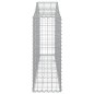 vidaXL Cesti Gabbioni ad Arco 6 pz 200x30x80/100 cm Ferro Zincato vidaXL Cesti Gabbioni ad Arco 6 pz 200x30x80/100 cm Ferro Zincato