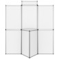 Parete Pieghevole 8 Pannelli con Tavolo 181x200 cm Bianco Parete Pieghevole 8 Pannelli con Tavolo 181x200 cm Bianco