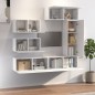 vidaXL Set di Mobili Porta TV 6 pz Bianco in Legno Multistrato vidaXL Set di Mobili Porta TV 6 pz Bianco in Legno Multistrato