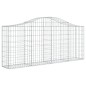 vidaXL Cesti Gabbioni ad Arco 15 pz 200x30x80/100 cm Ferro Zincato vidaXL Cesti Gabbioni ad Arco 15 pz 200x30x80/100 cm Ferro Zincato