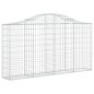 vidaXL Cesti Gabbioni ad Arco 11 pz 200x30x100/120 cm Ferro Zincato vidaXL Cesti Gabbioni ad Arco 11 pz 200x30x100/120 cm Ferro Zincato