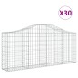 vidaXL Cesti Gabbioni ad Arco 30 pz 200x30x80/100 cm Ferro Zincato vidaXL Cesti Gabbioni ad Arco 30 pz 200x30x80/100 cm Ferro Zincato