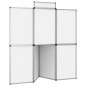 Parete Pieghevole 8 Pannelli con Tavolo 181x200 cm Bianco Parete Pieghevole 8 Pannelli con Tavolo 181x200 cm Bianco