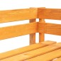 Panca da Giardino Angolare con Pallet Legno Marrone Miele Panca da Giardino Angolare con Pallet Legno Marrone Miele