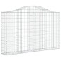 vidaXL Cesti Gabbioni ad Arco 20 pz 200x30x120/140 cm Ferro Zincato vidaXL Cesti Gabbioni ad Arco 20 pz 200x30x120/140 cm Ferro Zincato