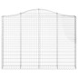 vidaXL Cesti Gabbioni ad Arco 9 pz 200x30x140/160 cm Ferro Zincato vidaXL Cesti Gabbioni ad Arco 9 pz 200x30x140/160 cm Ferro Zincato