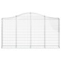 vidaXL Cesti Gabbioni ad Arco 50 pz 200x30x100/120 cm Ferro Zincato vidaXL Cesti Gabbioni ad Arco 50 pz 200x30x100/120 cm Ferro Zincato