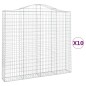 vidaXL Cesti Gabbioni ad Arco 10 pz 200x30x180/200 cm Ferro Zincato vidaXL Cesti Gabbioni ad Arco 10 pz 200x30x180/200 cm Ferro Zincato