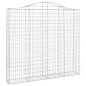 vidaXL Cesti Gabbioni ad Arco 3 pz 200x30x180/200 cm Ferro Zincato vidaXL Cesti Gabbioni ad Arco 3 pz 200x30x180/200 cm Ferro Zincato
