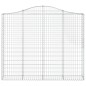 vidaXL Cesti Gabbioni ad Arco 9 pz 200x30x160/180 cm Ferro Zincato