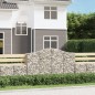 vidaXL Cesti Gabbioni ad Arco 9 pz 200x30x120/140 cm Ferro Zincato vidaXL Cesti Gabbioni ad Arco 9 pz 200x30x120/140 cm Ferro Zincato