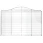 vidaXL Cesti Gabbioni ad Arco 12 pz 200x30x120/140 cm Ferro Zincato vidaXL Cesti Gabbioni ad Arco 12 pz 200x30x120/140 cm Ferro Zincato