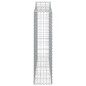 vidaXL Cesti Gabbioni ad Arco 15 pz 200x30x120/140 cm Ferro Zincato vidaXL Cesti Gabbioni ad Arco 15 pz 200x30x120/140 cm Ferro Zincato
