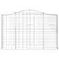 vidaXL Cesti Gabbioni ad Arco 5 pz 200x30x120/140 cm Ferro Zincato vidaXL Cesti Gabbioni ad Arco 5 pz 200x30x120/140 cm Ferro Zincato