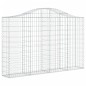 vidaXL Cesti Gabbioni ad Arco 3 pz 200x30x120/140 cm Ferro Zincato vidaXL Cesti Gabbioni ad Arco 3 pz 200x30x120/140 cm Ferro Zincato