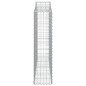 vidaXL Cesti Gabbioni ad Arco 3 pz 200x30x120/140 cm Ferro Zincato vidaXL Cesti Gabbioni ad Arco 3 pz 200x30x120/140 cm Ferro Zincato
