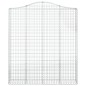 vidaXL Cesti Gabbioni ad Arco 4 pz 200x30x220/240 cm Ferro Zincato vidaXL Cesti Gabbioni ad Arco 4 pz 200x30x220/240 cm Ferro Zincato