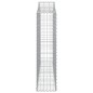 vidaXL Cesti Gabbioni ad Arco 14 pz 200x30x120/140 cm Ferro Zincato vidaXL Cesti Gabbioni ad Arco 14 pz 200x30x120/140 cm Ferro Zincato