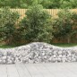 vidaXL Cesti Gabbioni ad Arco 6 pz 200x50x40/60 cm Ferro Zincato vidaXL Cesti Gabbioni ad Arco 6 pz 200x50x40/60 cm Ferro Zincato