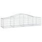 vidaXL Cesti Gabbioni ad Arco 6 pz 200x50x40/60 cm Ferro Zincato vidaXL Cesti Gabbioni ad Arco 6 pz 200x50x40/60 cm Ferro Zincato