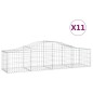 vidaXL Cesti Gabbioni ad Arco 11 pz 200x50x40/60 cm Ferro Zincato vidaXL Cesti Gabbioni ad Arco 11 pz 200x50x40/60 cm Ferro Zincato