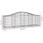 vidaXL Cesti Gabbioni ad Arco 11 pz 200x50x60/80 cm Ferro Zincato vidaXL Cesti Gabbioni ad Arco 11 pz 200x50x60/80 cm Ferro Zincato