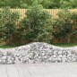 vidaXL Cesti Gabbioni ad Arco 15 pz 200x50x40/60 cm Ferro Zincato vidaXL Cesti Gabbioni ad Arco 15 pz 200x50x40/60 cm Ferro Zincato