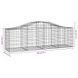 vidaXL Cesti Gabbioni ad Arco 9 pz 200x50x60/80 cm Ferro Zincato vidaXL Cesti Gabbioni ad Arco 9 pz 200x50x60/80 cm Ferro Zincato
