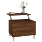 Tavolino Salotto Rovere Marrone 60x44,5x45 cm Legno Multistrato