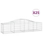vidaXL Cesti Gabbioni ad Arco 25 pz 200x50x40/60 cm Ferro Zincato vidaXL Cesti Gabbioni ad Arco 25 pz 200x50x40/60 cm Ferro Zincato
