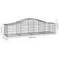 vidaXL Cesti Gabbioni ad Arco 25 pz 200x50x40/60 cm Ferro Zincato vidaXL Cesti Gabbioni ad Arco 25 pz 200x50x40/60 cm Ferro Zincato