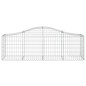 vidaXL Cesti Gabbioni ad Arco 12 pz 200x50x60/80 cm Ferro Zincato vidaXL Cesti Gabbioni ad Arco 12 pz 200x50x60/80 cm Ferro Zincato