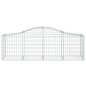vidaXL Cesti Gabbioni ad Arco 5 pz 200x50x60/80 cm Ferro Zincato vidaXL Cesti Gabbioni ad Arco 5 pz 200x50x60/80 cm Ferro Zincato