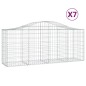 vidaXL Cesti Gabbioni ad Arco 7 pz 200x50x80/100 cm Ferro Zincato vidaXL Cesti Gabbioni ad Arco 7 pz 200x50x80/100 cm Ferro Zincato