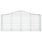 vidaXL Cesti Gabbioni ad Arco 30 pz 200x50x80/100 cm Ferro Zincato vidaXL Cesti Gabbioni ad Arco 30 pz 200x50x80/100 cm Ferro Zincato