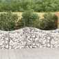 vidaXL Cesti Gabbioni ad Arco 4 pz 200x50x80/100 cm Ferro Zincato vidaXL Cesti Gabbioni ad Arco 4 pz 200x50x80/100 cm Ferro Zincato
