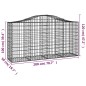 vidaXL Cesti Gabbioni ad Arco 7 pz 200x50x100/120 cm Ferro Zincato vidaXL Cesti Gabbioni ad Arco 7 pz 200x50x100/120 cm Ferro Zincato