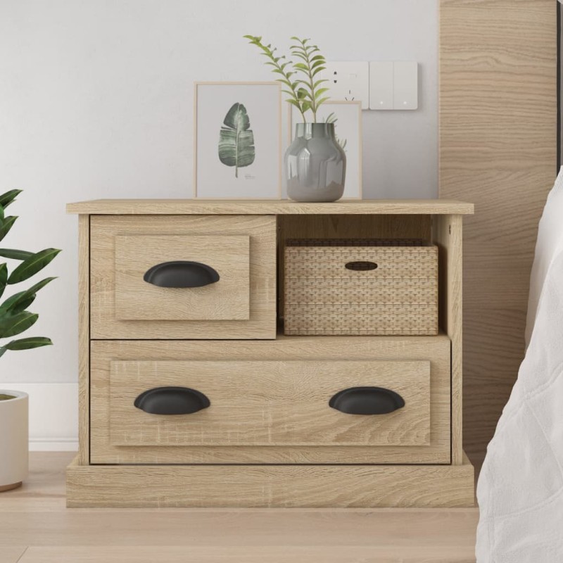 vidaXL Comodino Rovere Sonoma 60x39x45 cm vidaXL Comodino Rovere Sonoma 60x39x45 cm