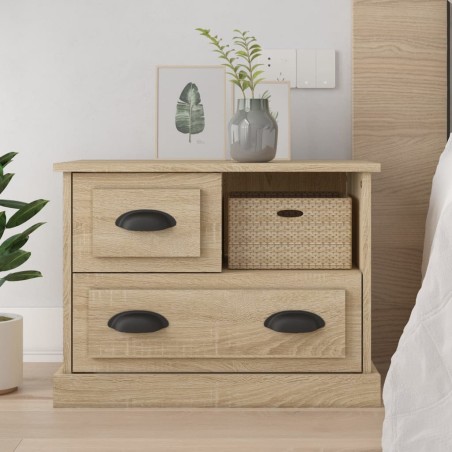 vidaXL Comodino Rovere Sonoma 60x39x45 cm