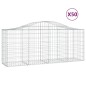 vidaXL Cesti Gabbioni ad Arco 50 pz 200x50x80/100 cm Ferro Zincato vidaXL Cesti Gabbioni ad Arco 50 pz 200x50x80/100 cm Ferro Zincato