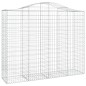 vidaXL Cesti Gabbioni ad Arco 4 pz 200x50x160/180 cm Ferro Zincato vidaXL Cesti Gabbioni ad Arco 4 pz 200x50x160/180 cm Ferro Zincato