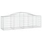 vidaXL Cesti Gabbioni ad Arco 13 pz 200x50x60/80 cm Ferro Zincato vidaXL Cesti Gabbioni ad Arco 13 pz 200x50x60/80 cm Ferro Zincato