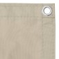 vidaXL Paravento da Balcone Beige 75x300 cm in Tessuto Oxford vidaXL Paravento da Balcone Beige 75x300 cm in Tessuto Oxford